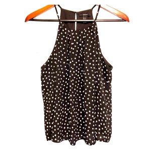 🌴2/$25 Forever 21 Black/Light Gray Polka Dot Cami